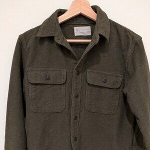Everlane - The Heavyweight Overshirt | Uniform - Green Heather Small